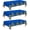 Blue, variant on 3 Pack Race Car Checkered Flag Plastic Tablecloth Party Supplies - Car Theme Disposable Rectangular Table Covers for Boys Birthday 54 x 108 Inch