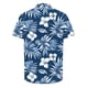 thumbnail image 4 of Blusa y camisa de manga corta con cuello vuelto para hombre, blusa informal con botones y estampado hawaiano, blusa de manga corta con cuello vuelto para hombre, 4 of 4