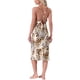thumbnail image 3 of Quimono de mujer de satén con estampado de leopardo sexy, tirantes finos, espalda cruzada, vestido deslizante de seda M leopardo marrón, 3 of 6