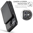thumbnail image 4 of Funda tipo cartera Wefor compatible con iPhone 17, color negro, 4 of 9
