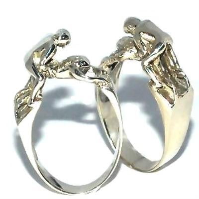 New Frescos - 1PK Sterling Silver Kama Sutra Doggy Style Ring size10 size10...