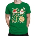 thumbnail image 2 of Festive Christmas Cookie Design Men's T-shirt, 2 of 3