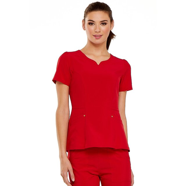 Heartsoul Love Always Scrubs Top for Women, VNeck, Plus Size, HS670