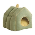 thumbnail image 1 of Casa para gatos, cueva cálida, cojín, perrera, nido para cachorros, tienda de campaña para mascotas para dormir profundamente, cama para gatos, cueva, L, 1 of 8
