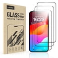 thumbnail image 4 of Venoro 3Pcs for iPhone 15 Pro Max/15 Pro/15 Plus/15 Tempered Glass Screen and Lens Protector, Clear, 4 of 13