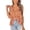Orange, variant on Womens Tops Summer Floral Shirred Straps Pleated Sleeveless Tees for Girls,Orange,3XL