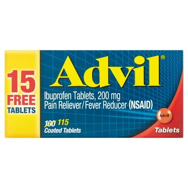 Advil Ibuprofen Coated Tablets, 200 mg, 115 count