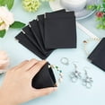 thumbnail image 4 of 8Pcs Black PU Leather Jewelry Pouch Slim Engagement Wedding Ring Pouch Party Favor Earrings, 4 of 9