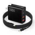 thumbnail image 1 of Cargador de batería Weishan PD, cargador rápido USB C de 100 W con cable de 2 m, 1 of 7