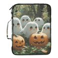 thumbnail image 2 of Haosy Accordion File Organizer Zipper Binder 500 Sheet 6-Tab Expanding File Folder Multi-Pocket 1.2 Inch 3 Ring Cute Ghosts Pumpkins in Forest, 2 of 7