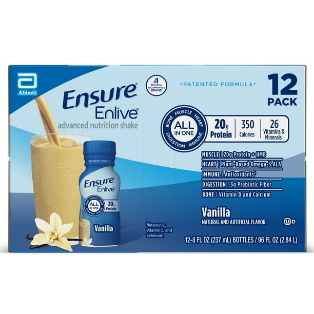Ensure Enlive Meal Replacement Shake, 20g Protein, 350 Calories