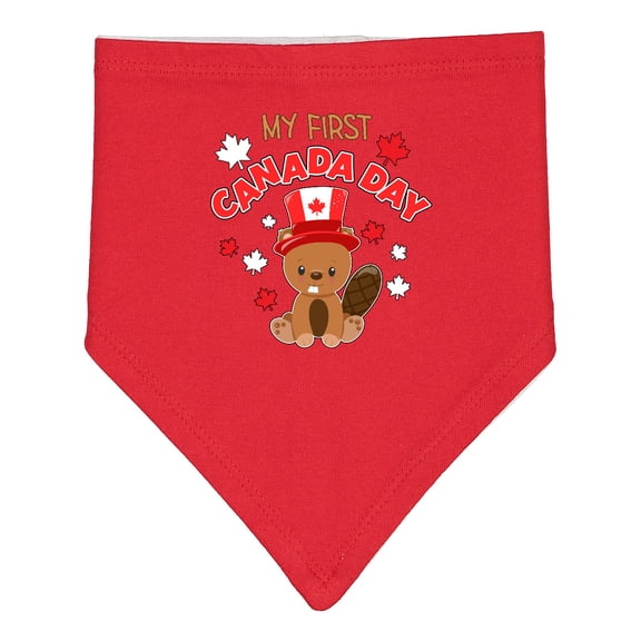 Inktastic My First Canada Day Baby Bandana Bib