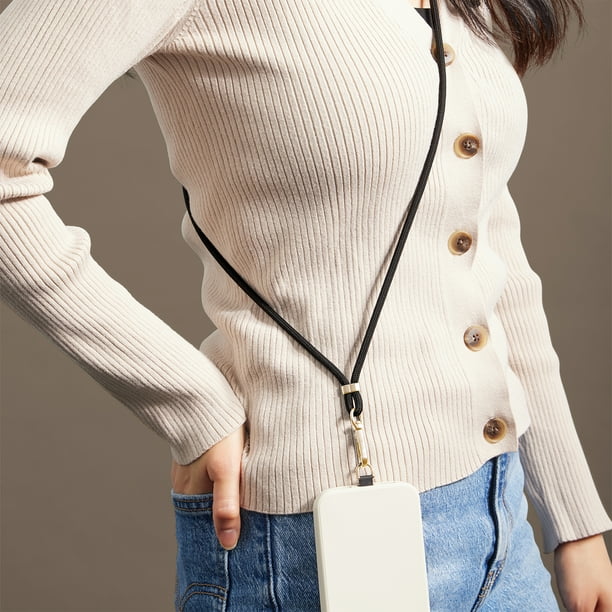 Artikl Cotton Rope Crossbody Phone Strap with Metal Hardware