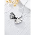 thumbnail image 4 of Dorunmo Ashes Necklace for Women 925 Sterling Silver Urn Heart Shaped Locket Necklace That Holds 2 Pictures, 4 of 7