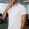 thumbnail image 5 of COSFO Colorblock Mens Polo Shirt Casual Short Sleeve Golf Shirt Loose Fit Pullover Collared Quick Dry Performance Tops, 5 of 7