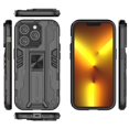 thumbnail image 1 of SaniMore for iPhone 14 Pro Max 6.7" 2022 Case with Hidden Bracket, Manetic Car Mount Hybird Heavy Duty Protective Tri-layer Shockproof Drop-proof Cover  For iPhone 14 Pro Max 6.7" 2022, Black, 1 of 6