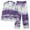 Purple, variant on Womens Pajama Sets Fashion Print Long Sleeve Button Up Collared Shirt with Pj Bottoms 2 Piece Sleepwear Pants Set (2XL, White Striped)