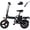 14"Black-Upgraded, variant on 14"Folding Electric Bicycles,Peak 500W Motor 30 Miles 20MPH,Removable Battery,E Bike for Adults with Max 15°Uphill,UL2849