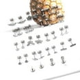thumbnail image 2 of 18 Pairs Adults Stainless Steel Stud Earrings Set for Women Men 20G Adult Cartilage Earrings Hypoallergenic Flatback Earrings Piercing Jewelry(Silver), 2 of 6