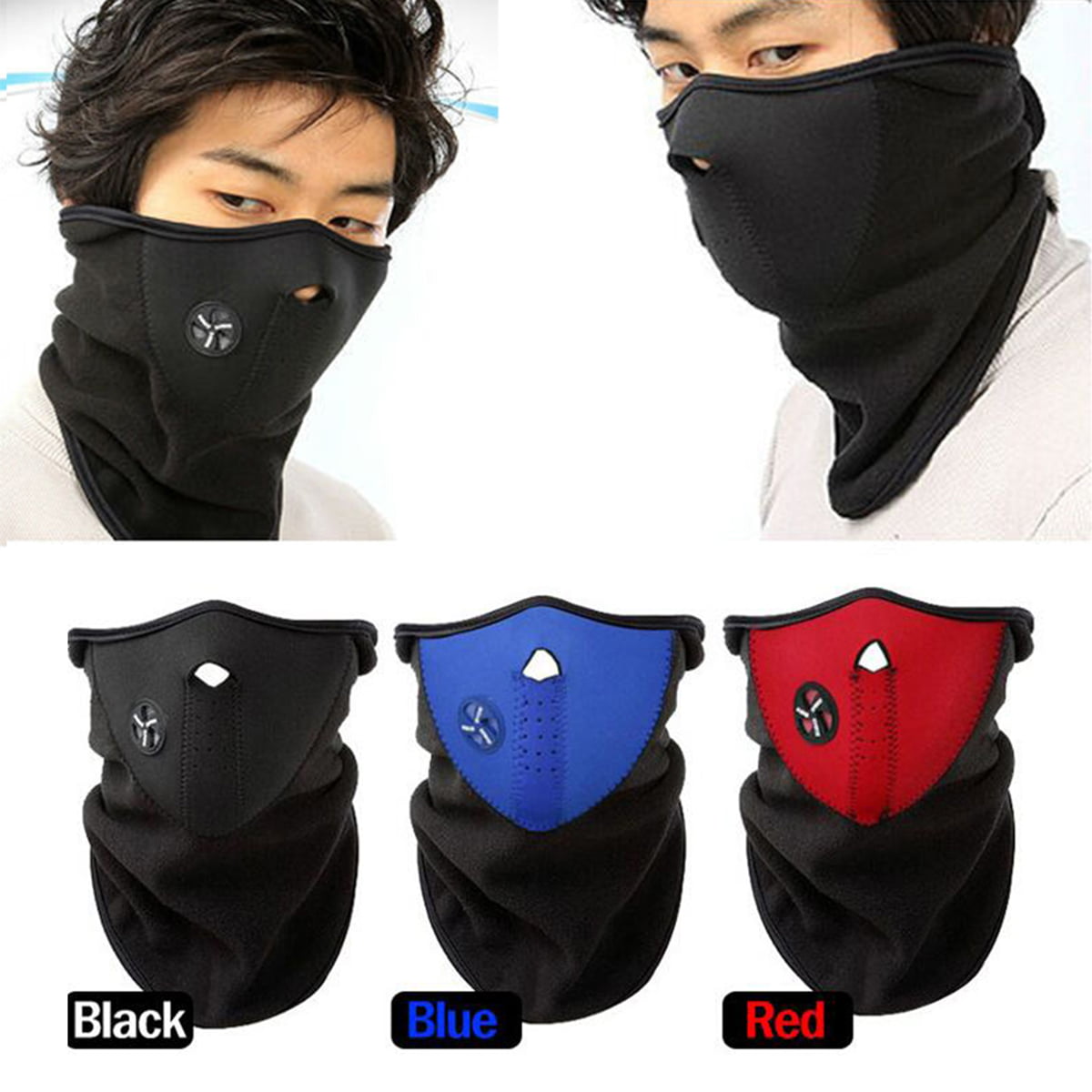 Outdoor Balaclava Full Face Mask Winter Cycling Cold Windproof Warm Mask Warmer 