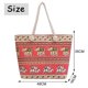thumbnail image 2 of Bolso de playa Bolsos de playa Bolsos de mano para mujer Bolso de mano de lona bohemio a rayas para mujer con cierre de cremallera, utilitario, impermeable, estético Bolsos de playa, 2 of 6