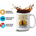 thumbnail image 4 of Grandma Mug White 15Oz - Grandma And Grandson - Grandma Family Birthday Grandson Vintage, 4 of 7