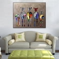 thumbnail image 4 of Colorful Zebra Room Wall Art Decals Printed On Canvas Frameless Painting Decor, 4 of 4