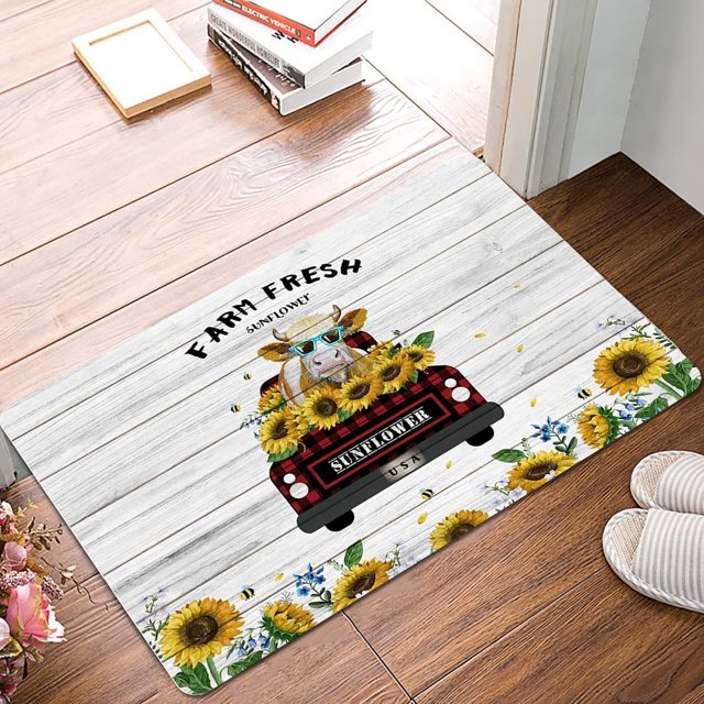Felpudos de bienvenida Fiudx para el Festival de las Abejas Decoración Alfombra para la sala de estar