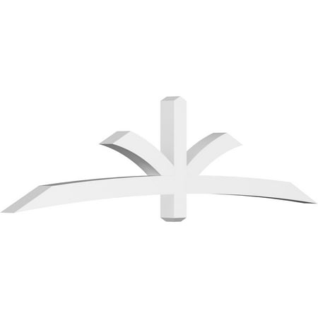 

96 W x 24 H x 4 D x 4 F 6/12 Pitch Davenport Architectural Grade PVC Gable Bracket