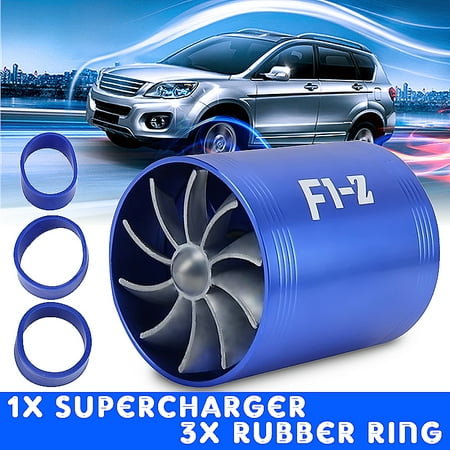 - Supercharger Air Intake airintake Dual Fan Turbonator Fuel Saver For Turbo Turbine Supercharger