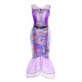 thumbnail image 1 of Girls Little Mermaid Ariel Princess Dress Cosplay Costume Children's Party Performance Clothes, 1 of 1