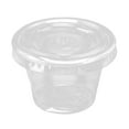thumbnail image 5 of Portion Cups with Lids (1 2 3 4 Ounces, 100 Pack) | Disposable Plastic Cups for Meal Prep, Portion Control, Salad Dressing, & Medicine | Small Plastic Condiment Container, 5 of 7