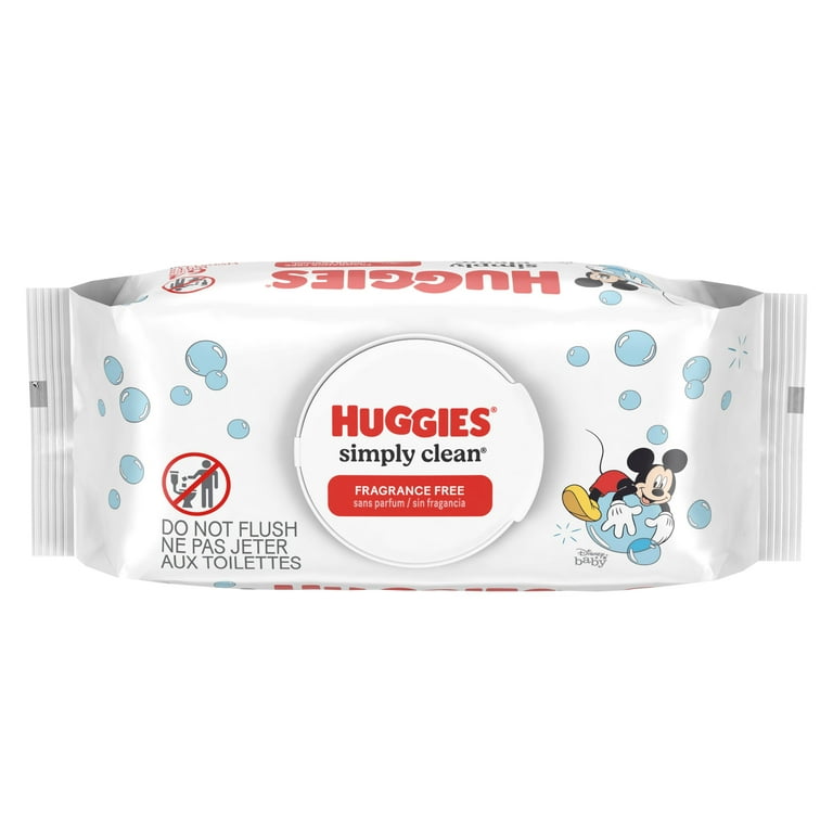 4 pack) HUGGIES SIMP CLN FF BABYWIPE RGD FLPTP 64 - Walmart.com