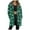 Dark Green, variant on larppty Cozy Women's Teddy Hoodie Jacket - Christmas Transition Long Warm Fleece Plush Elegant Winter Outerwear(Beige,XXXL)