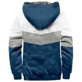 thumbnail image 5 of Winter Men's Hooded with Color Block 3D Print Padded Jacket for Cold Weather Warmth and Style, 5 of 5