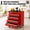 Red, variant on Rolling Tool Chest & Cart with Wheels, 24 in 4-Drawer Locking Steel Tool Storage Cabinet - Locking Lid - Drawer Liners - Ball-Bearing Slides - Mobile Tool Box for Garage & Workshop - Blue
