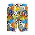 thumbnail image 4 of Picia Various Balls Pajama Shorts for Men, Men's Pajama Bottoms, Sleepwear,Short Pajama Pants-X-Large, 4 of 9