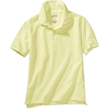 George Boys School Uniforms Short Sleeve Polo Shirt with Stain Resistant Scotchgard Treatment