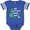 Football Blue and White, variant on Inktastic My Great Uncle Loves Me Dinosaur Boys Baby Bodysuit
