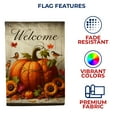 thumbnail image 5 of America Forever Autumn Harvest Welcome Garden Flag, 12.5 x 18 inch Double Sided, Fall Pumpkin Sunflower Flag, Bird Berry Leaf Banner, Seasonal Outdoor Decor, Thanksgiving Yard Flag, 5 of 5