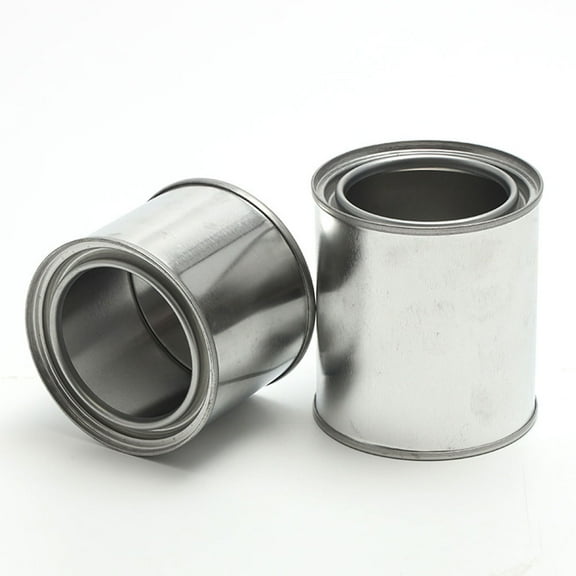 SEWCHICS Set of 5 Empty Cans Lids, Tinplate Containers, Portable and Easy to Use