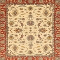thumbnail image 1 of Ahgly Company Indoor Square Abstract Red Oriental Area Rugs, 8' Square, 1 of 6