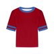 thumbnail image 2 of Camisetas Sobredimensionadas para Mujeres Gota Hombro Cuello Redondo Cultivo Top de Entrenamiento, Blusa de Verano Casual para Diario Y Fitness, 2 of 4