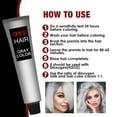 thumbnail image 5 of Tinte para el cabello gris plateado de 100ml, Color Unisex, tinte de cera para el cabello, crema permanente para el cabello, estilo Punk, gris claro, plateado, Unisex-- Bolígrafo Bolígrafo Bolígrafo de papelería, 5 of 5