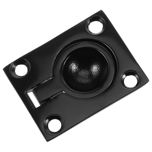 WHAMVOX Marine Black Stainless Steel Flush Pull Handle for Boat Hatch Latches