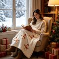 thumbnail image 5 of Eoozwa Christmas Decorative Throw Blanket Christmas Throw Blanket for Couch Sofa Bed Soft Cozy Lightweight Fuzzy Plush Fleece Blankets and Throws Xmas Winter Blanket 30"x39", 5 of 6
