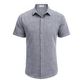 thumbnail image 4 of Coshow Mens Button Down Dress Shirts Business Casual Long Sleeve Wrinkle Free Blouses, 4 of 8