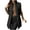 A-Black, variant on Women's Long Winter Quilted Vest Stand Collar Sleeveless Lightweight Zip Padded Puffer Gilet B-White
