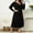 Black, variant on Fashion SMihono Ribbed Knit Long Dress for Women Plus Size V Neck Long Sleeve Sleep Dress Ladies Sleepwear Soft Comfy Nightgowns Black XXXXXL