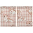 thumbnail image 2 of BZSMCE Set of 2 Pieces Kitchen Window Curtain Fashion Corgis Cuddle Fest Printed 27x24in/27x36in, 2 of 9